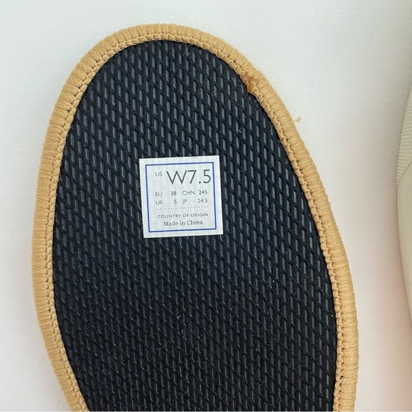 Rothy’s The Sneaker Birch Neutral Stripe Shoes Size 7.5 - Picture 13 of 13